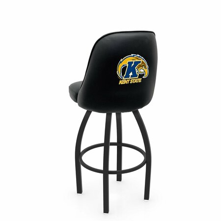 Logo Grizzly Kent State 30 In. Swivel Bar Stool With Black Wrinkle Finish